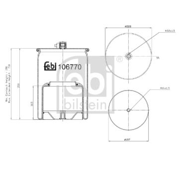 Mech pneumatického prużenia FEBI BILSTEIN 106770