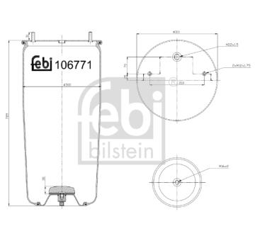 Mech pneumatického prużenia FEBI BILSTEIN 106771