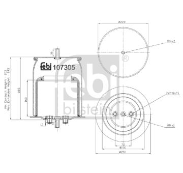 Mech, pneumaticke odpruzeni FEBI BILSTEIN 107305