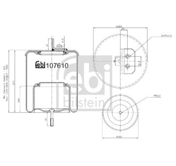 Mech, pneumaticke odpruzeni FEBI BILSTEIN 107610