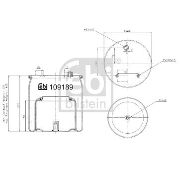 Mech, pneumaticke odpruzeni FEBI BILSTEIN 109189