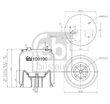 Mech, pneumaticke odpruzeni FEBI BILSTEIN 109190