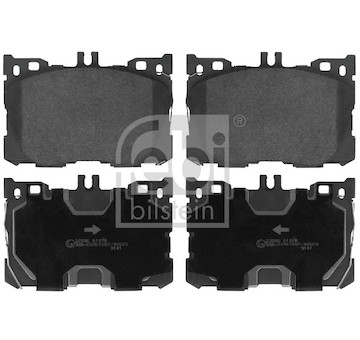 Sada brzdových destiček, kotoučová brzda FEBI BILSTEIN 116428