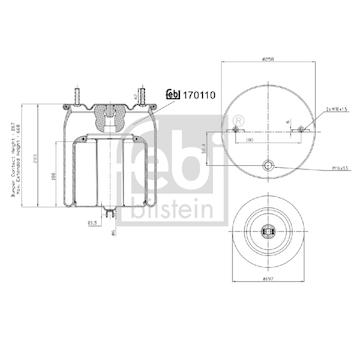 Mech, pneumaticke odpruzeni FEBI BILSTEIN 170110