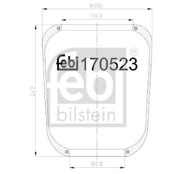 Mech, pneumaticke odpruzeni FEBI BILSTEIN 170523