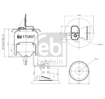 Mech, pneumaticke odpruzeni FEBI BILSTEIN 170807