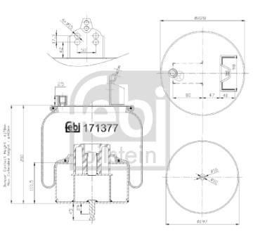 Mech, pneumaticke odpruzeni FEBI BILSTEIN 171377