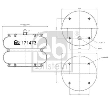 Mech, pneumaticke odpruzeni FEBI BILSTEIN 171473