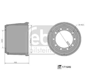 Brzdový buben FEBI BILSTEIN 171646