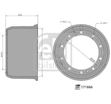 Brzdový buben FEBI BILSTEIN 171666