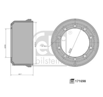 Brzdový buben FEBI BILSTEIN 171698