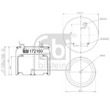 Mech, pneumaticke odpruzeni FEBI BILSTEIN 172160