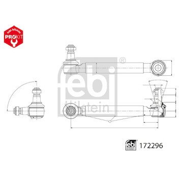 Tyč/vzpěra, stabilizátor FEBI BILSTEIN 172296