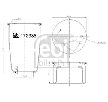 Mech, pneumaticke odpruzeni FEBI BILSTEIN 172338