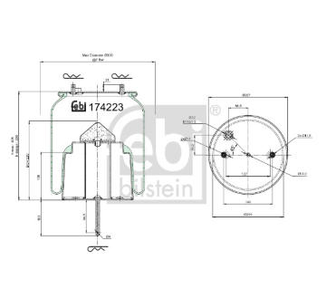 Mech, pneumaticke odpruzeni FEBI BILSTEIN 174223