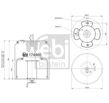 Mech, pneumaticke odpruzeni FEBI BILSTEIN 174466