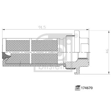 Palivový filter FEBI BILSTEIN 174670