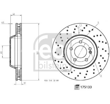 Brzdový kotouč FEBI BILSTEIN 175133