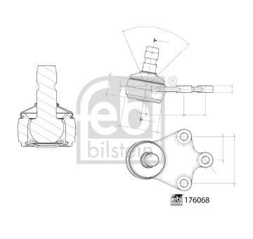 Podpora-/ Kloub FEBI BILSTEIN 176068