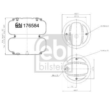 Mech, pneumaticke odpruzeni FEBI BILSTEIN 176581