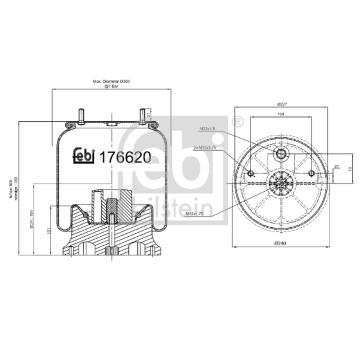 Mech, pneumaticke odpruzeni FEBI BILSTEIN 176620