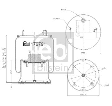 Mech, pneumaticke odpruzeni FEBI BILSTEIN 176791