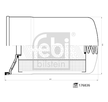 Filtr, pracovní hydraulika FEBI BILSTEIN 176836