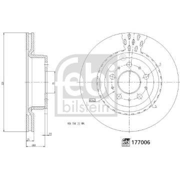 Brzdový kotouč FEBI BILSTEIN 177006