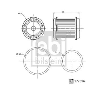 Hydraulický filtr, automatická převodovka FEBI BILSTEIN 177696