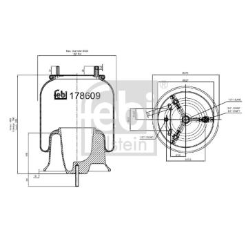 Mech, pneumaticke odpruzeni FEBI BILSTEIN 178609