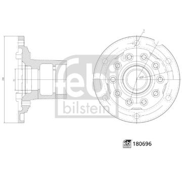 Náboj kolesa FEBI BILSTEIN 180696