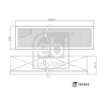 Filtr, vzduch v interiéru FEBI BILSTEIN 181443