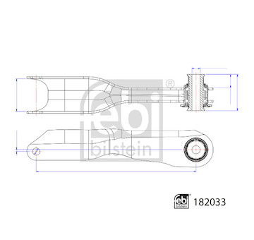 Řídicí páka, zavěšení kol FEBI BILSTEIN 182033