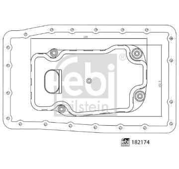 Sada hydraulickeho filtru, automaticka prevodovka FEBI BILSTEIN 182174