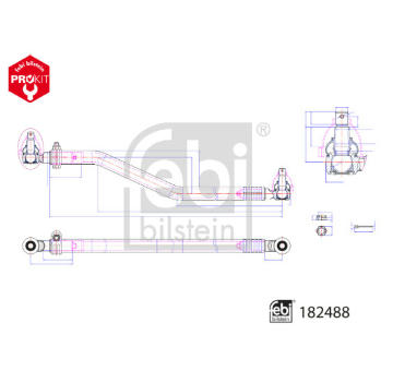 Táhlo řízení FEBI BILSTEIN 182488