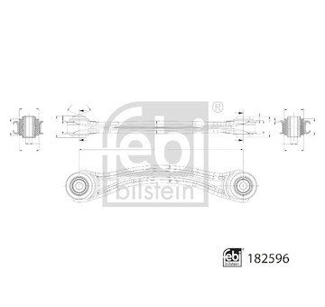 Řídicí páka, zavěšení kol FEBI BILSTEIN 182596