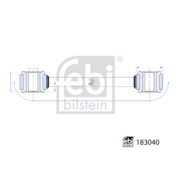 Tyc/vzpera, stabilisator FEBI BILSTEIN 183040