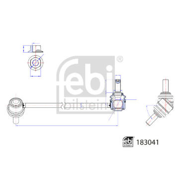 Tyc/vzpera, stabilisator FEBI BILSTEIN 183041