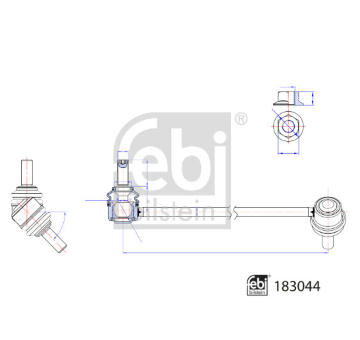 Tyč/vzpěra, stabilizátor FEBI BILSTEIN 183044