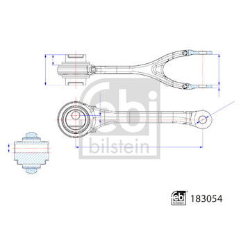 Řídicí páka, zavěšení kol FEBI BILSTEIN 183054