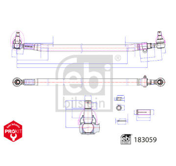 Příčné táhlo řízení FEBI BILSTEIN 183059