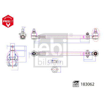 Táhlo řízení FEBI BILSTEIN 183062