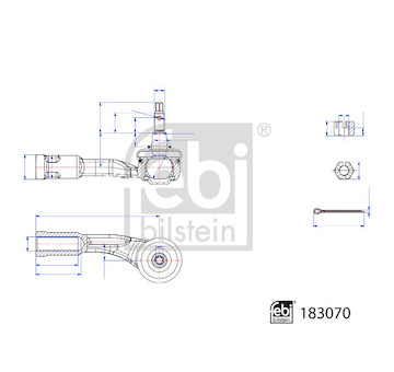 Hlava příčného táhla řízení FEBI BILSTEIN 183070