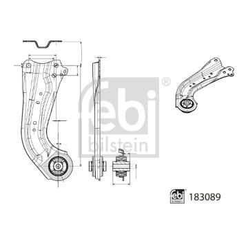 Ridici paka, zaveseni kol FEBI BILSTEIN 183089