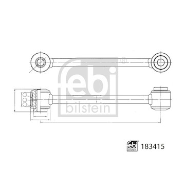 Tyč/vzpěra, stabilizátor FEBI BILSTEIN 183415