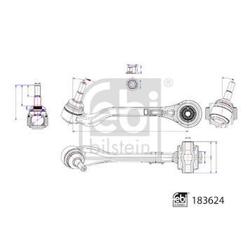 Řídicí páka, zavěšení kol FEBI BILSTEIN 183624