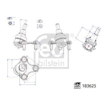 Podpora-/ Kloub FEBI BILSTEIN 183625