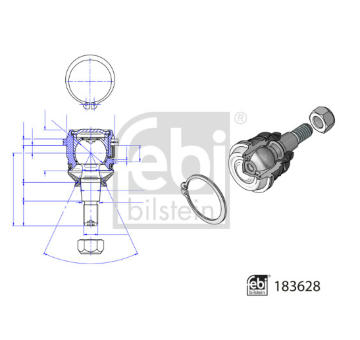 Podpora-/ Kloub FEBI BILSTEIN 183628