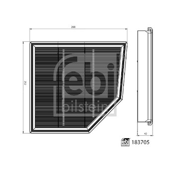 Vzduchový filtr FEBI BILSTEIN 183705