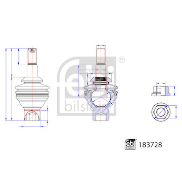 Podpora-/ Kloub FEBI BILSTEIN 183728